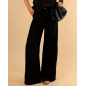 Pantalon bouton doré