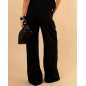 Pantalon bouton doré
