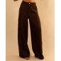 Pantalon bouton doré