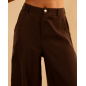 Pantalon bouton doré