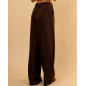 Pantalon bouton doré