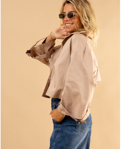 Chemise effet trench