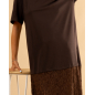 Robe t-shirt dentelle