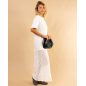 Robe t-shirt dentelle