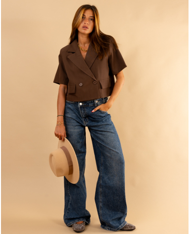 Jean bouton décalé