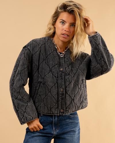 Veste matelassée pressions