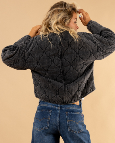 Veste matelassée pressions