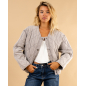 Veste matelassée pressions