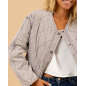 Veste matelassée pressions