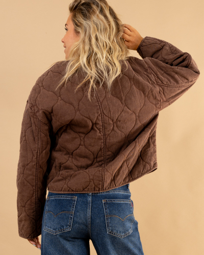 Veste matelassée pressions