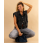 Veste gilet sans manches jean