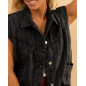 Veste gilet sans manches jean