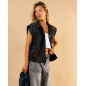 Veste gilet sans manches jean