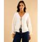 Blouse nœud poches