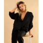 Blouse poches boutons