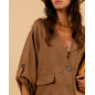 Blouse poches boutons