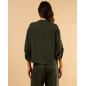 Blouse poches boutons