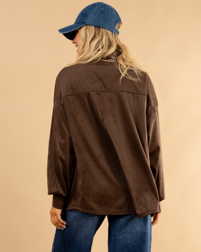 Veste franges suédine sierra