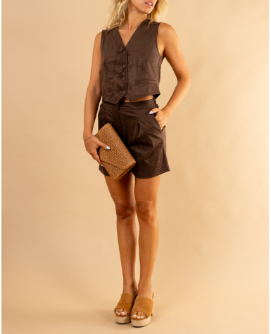 Short suédine sierra