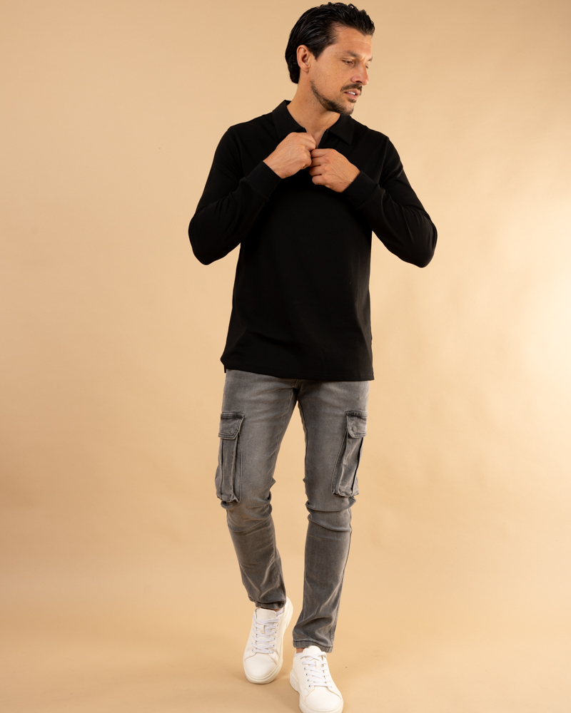 Jean poches gris