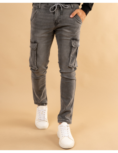 Jean poches gris