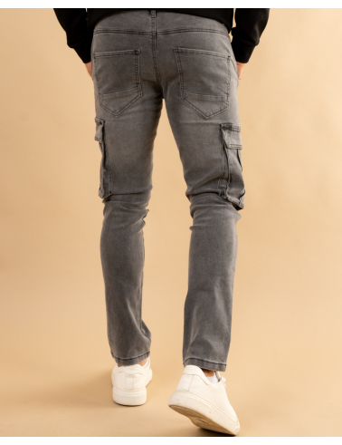 Jean poches gris