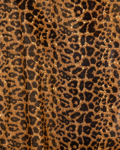 Foulard imprimé léopard lurex