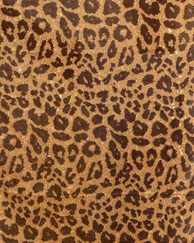 Foulard imprimé léopard lurex