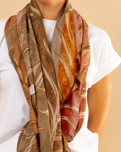 Foulard feuilles