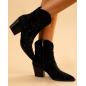 Santiags courtes strass