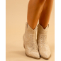 Santiags courtes strass