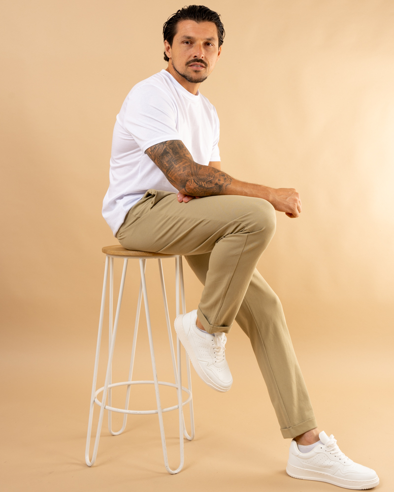 Pantalon texturé