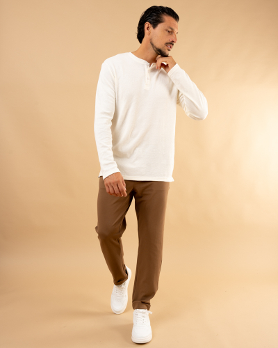 Pantalon texturé