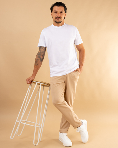 Pantalon texturé