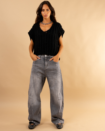 Gilet grosse maille