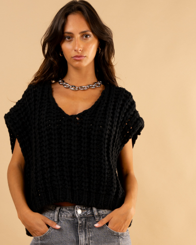 Gilet grosse maille