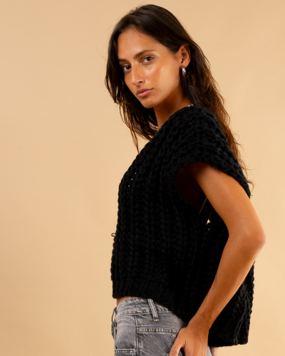Gilet grosse maille