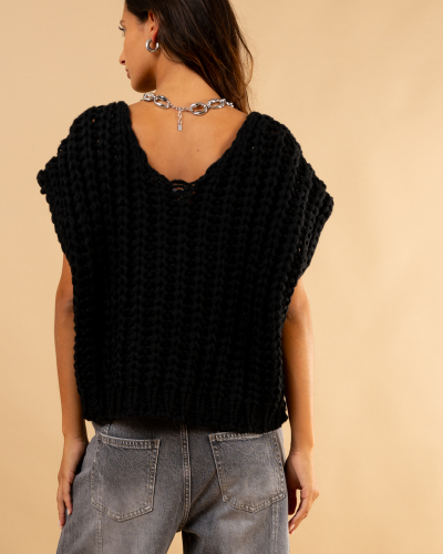 Gilet grosse maille