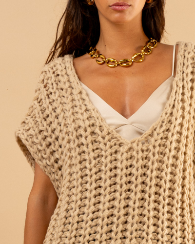 Gilet grosse maille