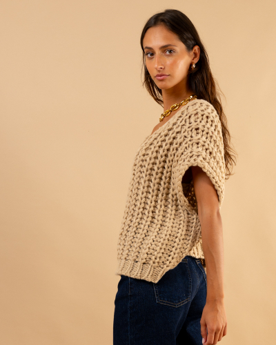 Gilet grosse maille