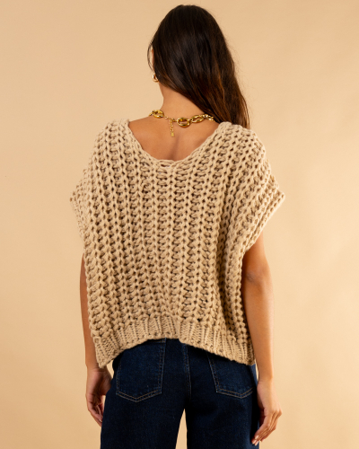 Gilet grosse maille