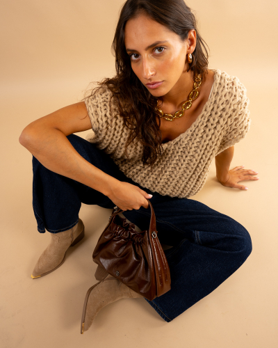Gilet grosse maille