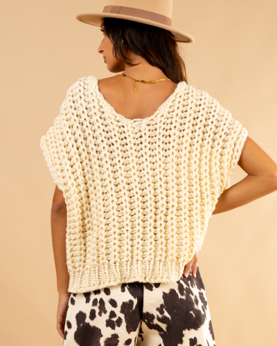 Gilet grosse maille