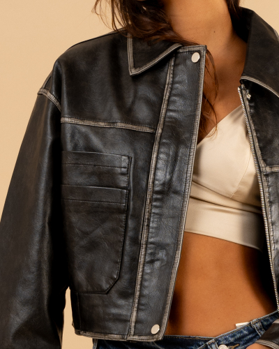 Veste simili délavé