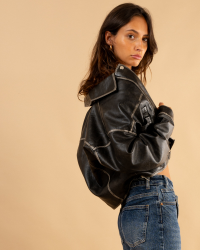 Veste simili délavé