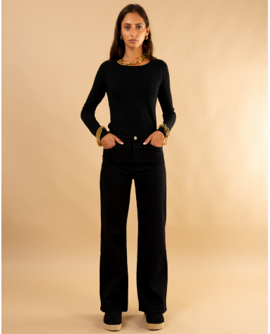 Pantalon couleur large