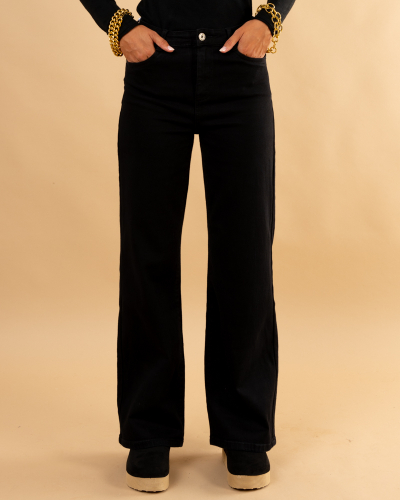 Pantalon couleur large