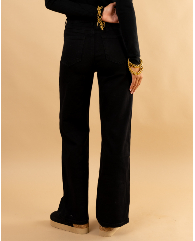 Pantalon couleur large