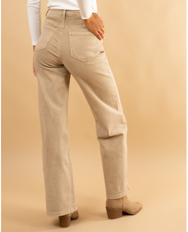 Pantalon couleur large