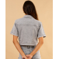Veste grise manches courtes